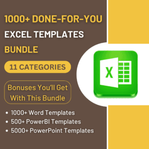 1000+ Done-For-You Excel Templates Bundle