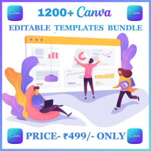 1200+ Canva Editable Templates Bundle