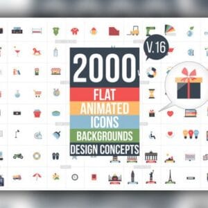 Flat Animated Icons Library