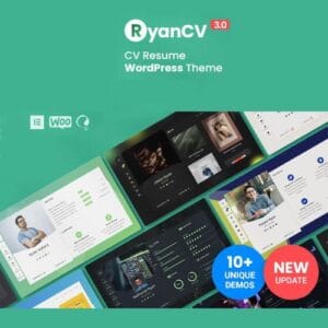 RyanCV - Resume WordPress Theme